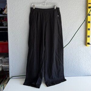 Old Navy High-Rise Wide Leg Black Linen Pants